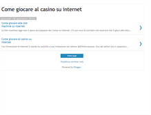 Tablet Screenshot of giocarealcasinosuinternet.blogspot.com