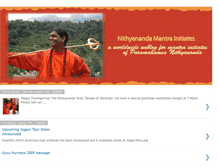 Tablet Screenshot of nithyanandamantrainitiates.blogspot.com