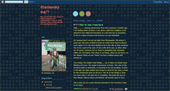 Desktop Screenshot of harmony247.blogspot.com