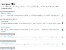Tablet Screenshot of harmony247.blogspot.com