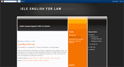 Desktop Screenshot of english4law.blogspot.com