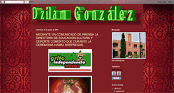 Desktop Screenshot of dzilamgonzalez2010.blogspot.com