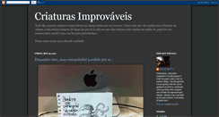 Desktop Screenshot of criaturasimprovaveis.blogspot.com