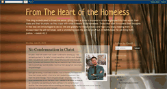 Desktop Screenshot of heartofthehomeless.blogspot.com