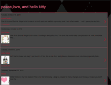 Tablet Screenshot of peace-love-hello-kitty.blogspot.com