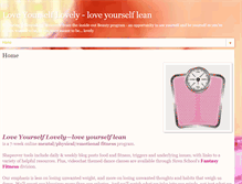 Tablet Screenshot of love-yourself-lovely.blogspot.com