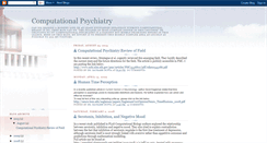 Desktop Screenshot of computationalpsychiatry.blogspot.com