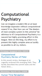 Mobile Screenshot of computationalpsychiatry.blogspot.com