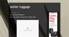 Desktop Screenshot of antlerluggage.blogspot.com