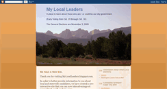 Desktop Screenshot of mylocalleaders.blogspot.com