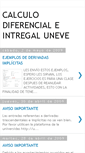 Mobile Screenshot of calculodiferencialeintegraluneve.blogspot.com