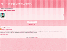 Tablet Screenshot of alieskaenamorada.blogspot.com