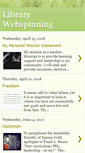 Mobile Screenshot of librarywebspinning.blogspot.com