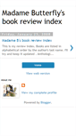 Mobile Screenshot of madamebutterflybookreviewindex.blogspot.com