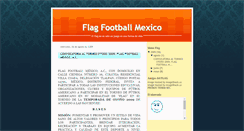 Desktop Screenshot of flagfootballmexico.blogspot.com