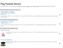 Tablet Screenshot of flagfootballmexico.blogspot.com