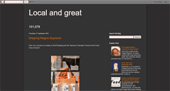 Desktop Screenshot of localandgreat.blogspot.com