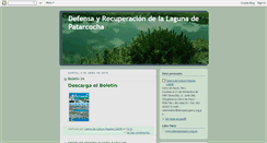 Desktop Screenshot of defensayrecuperacindelalagunad.blogspot.com