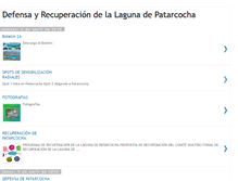 Tablet Screenshot of defensayrecuperacindelalagunad.blogspot.com