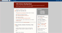 Desktop Screenshot of 18thcenturyreadingroom.blogspot.com