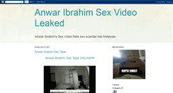 Desktop Screenshot of anwaribrahim-video.blogspot.com