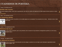 Tablet Screenshot of marius-cuadernosdeporteria.blogspot.com