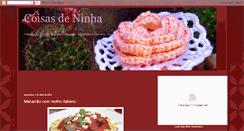 Desktop Screenshot of coisasdeninha.blogspot.com