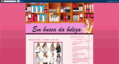 Desktop Screenshot of embuscadabeleza.blogspot.com