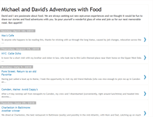 Tablet Screenshot of michaelanddavidfoodadventures.blogspot.com