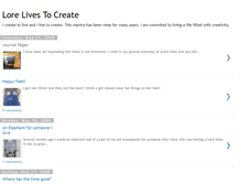 Tablet Screenshot of lorelivestocreate.blogspot.com