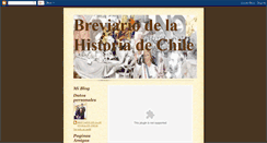 Desktop Screenshot of breviariodelahistoriadechile.blogspot.com