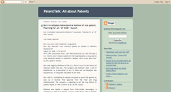 Desktop Screenshot of patenttalk.blogspot.com