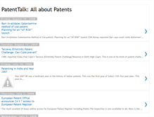 Tablet Screenshot of patenttalk.blogspot.com