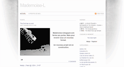 Desktop Screenshot of mademoise-l.blogspot.com