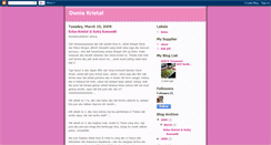 Desktop Screenshot of duniakristal.blogspot.com