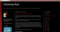 Desktop Screenshot of gleaminggloat.blogspot.com