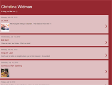 Tablet Screenshot of christinawidman.blogspot.com