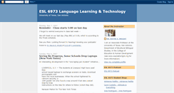 Desktop Screenshot of esl6973.blogspot.com