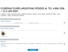 Tablet Screenshot of florerias-flores-argentina.blogspot.com