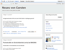 Tablet Screenshot of neuesvoncarsten.blogspot.com