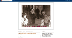 Desktop Screenshot of oldmountainradio.blogspot.com
