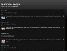 Tablet Screenshot of bestmetalsongs.blogspot.com