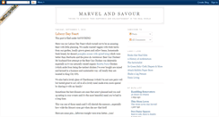 Desktop Screenshot of marvelandsavour.blogspot.com