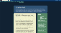 Desktop Screenshot of oilpolitics.blogspot.com