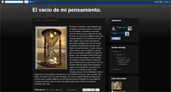 Desktop Screenshot of elvaciodemipensamiento.blogspot.com