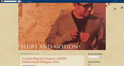 Desktop Screenshot of blursandmotion.blogspot.com