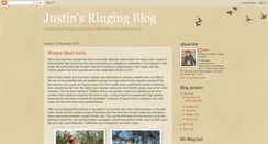 Desktop Screenshot of justinsringingblog.blogspot.com