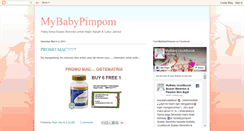 Desktop Screenshot of mybabypimpom.blogspot.com