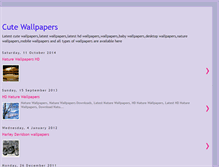 Tablet Screenshot of cutewallpaperz.blogspot.com