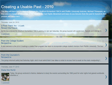 Tablet Screenshot of creatingausablepast2010.blogspot.com